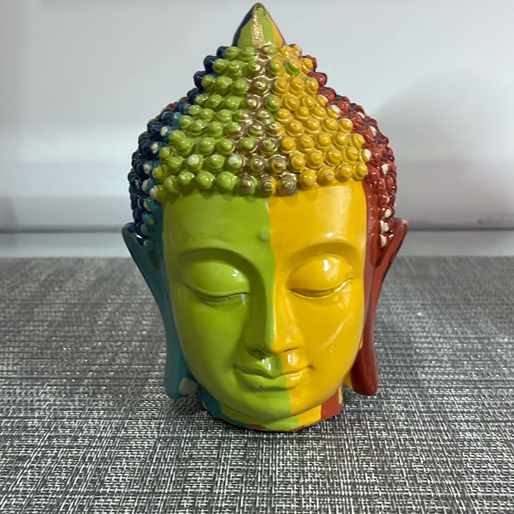 Colorful Buddha head
